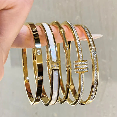 Premium Gold Series Bangle - Bracelet Style 2
